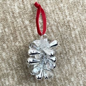 Beaded Holly Christmas Tree Ornament